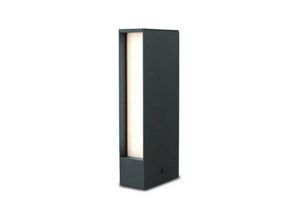 5213010013440 - Larissa Lighting - Miziya led Post Pillar Poller 6W Aluminium 3000K Dunkelgrau IP65