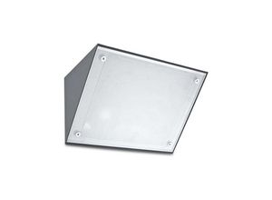 8435381439880 - Curie Glass - 1 Licht Wandleuchte für den Außenbereich Urban Grey IP65 E27 - Leds-c4