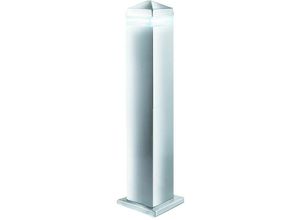 5013874340528 - India - led 16 Light Square Außenpoller Post Light Satin Silber Edelstahl IP44 - Searchlight