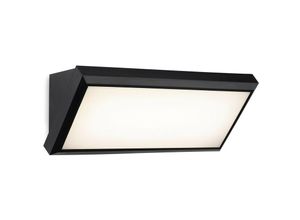 5036797156755 - Firstlight Products - Firstlight Nitro LED-Wandleuchte aus Kunstharz Schwarz mit weißem Polycarbonat-Diffusor IP65