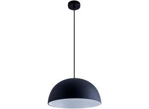 4066153007071 - Pacohome - Paco Home Pendelleuchte Hängelampe Esszimmer Küchenlampe Hängend 15m Textilkabel Ø405cm ohne Leuchtmittel Schwarz-Weiß