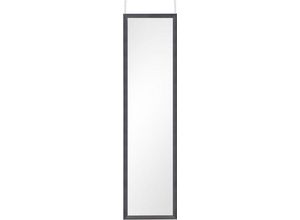 4251820306216 - Dekospiegel MIRRORS AND MORE RIA Spiegel Gr B H T 30 cm x 120 cm x 15 cm uni schwarz Dekospiegel Wandspiegel mit Türaufhängung