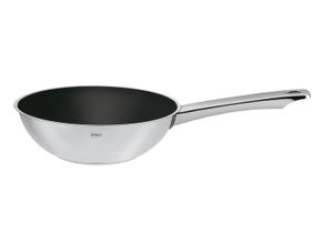 4004293133120 - Wok RÖSLE MOMENTS Pfannen Gr Ø 28 cm + Höhe 11 cm silberfarben Woks Antihaftversiegelung ProPlex spülmaschinengeeignet Ø28cm Induktion