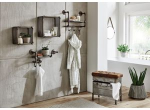 4001070288158 - Wandgarderobe 28815 anthrazit Metall 3 Haken 520 x 410 cm 4001070288158 HAKU Möbel