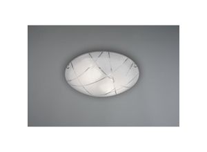 8056249320395 - Webmarketpoint - Plafoniera Sandrina Vetro Graniglia Bianco 2xE27 Ø40 cm Trio Lighting