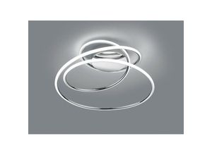 8056249320296 - Webmarketpoint - Plafoniera Design Vortice Cromo Led Dimmer 4000k Bologna Trio Lighting