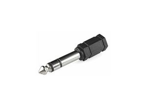 4004005505160 - Audio Adapter KHA8181 533 Klinke Stecker Buchse schwarz 1x 63mm Klinken Stecker   1x 35 Adapter - Schwaiger