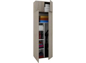 4051814352041 - Ebuy24 - Vandol ii Universalschrank Reinigungsschrank mit Oberschrank 4 Türen Sonoma-Eiche dekor - Eiche Dekor