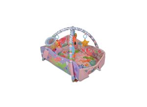 3800146265342 - Spielcenter 2 in 1 Oase Krabbeldecke Kissen Spielbogen Spielzeuge Bällebad pink