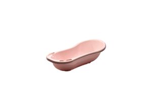 3800151994268 - Baby Badewanne 100 cm mit Ablagefächern anatomische Form Kunststoff rosa Wolke