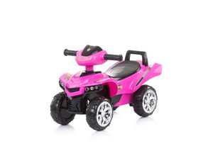 3800931044350 - Rutschauto Quad ATV Lenkrad Musikfunktion Stauraum unter dem Sitz pink