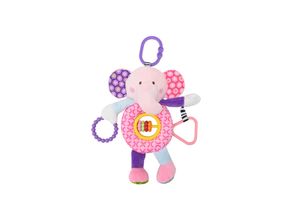 3800151991274 - Baby Kuscheltier Activitiy Spielzeug Plüsch Greifling C-Ring ab Geburt rosa