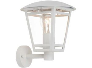 Image of Brilliant - Lampe Riley Außenwandleuchte stehend weiß 1x A60, E27, 40W, geeignet für Normallampen (nicht enthalten) IP-Schutzart: 44