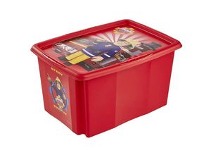 4052396051360 - - Dekorative Aufbewahrungsbox mit Deckel 45 Liter 555x40x30 Sam der Feuerwehrmann Paulina Collection