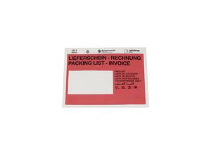 4251924704321 - terra Dokumententaschen aus Papier Aufdruck Lieferschein - Rechnung VE 1000 Stk LxB 175 x 131 mm rot ab 10 VE