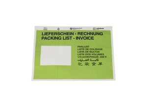 4251924704277 - terra Dokumententaschen aus Papier Aufdruck Lieferschein - Rechnung VE 1000 Stk LxB 240 x 175 mm grün ab 10 VE