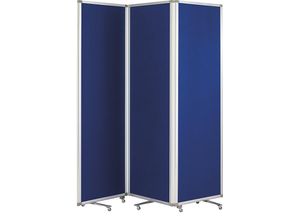 4013695034645 - Pinnwand 1105303 60x180cm Filz + Filz (beidseitig) Aluminiumrahmen blau + blau