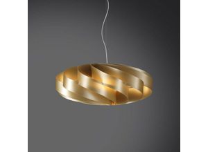 0750958218568 - FLAT Hängeleuchter ein Licht Gold Durchmesser 50xh22cm