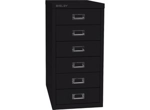 5020073705782 - Schubladenschrank MultiDrawer? 29er Serie L296633 Stahl 6 Schubladen (Vollauszug) A4 278 x 59 x 38 cm schwarz