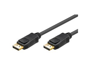 4040849659232 - Goobay DisplayPort 12m M M 2m DisplayPort DisplayPort Schwarz - DisplayPort Kabel (2m DisplayPort DisplayPort Stecker Stecker Gold)