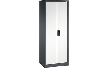 4060061354739 - ACURADO Universalschrank BxT 700 x 500 mm schwarzgrau   reinweiß