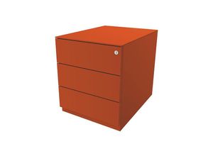 5020073780956 - BISLEY Rollcontainer Note™ mit 3 Universalschubladen HxBxT 502 x 420 x 565 mm mit Griffleiste und Top orange