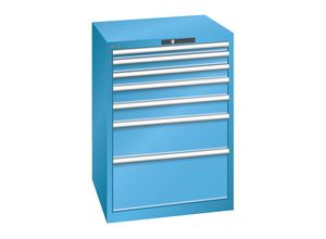 7612269044652 - LISTA Schubladenschrank 7 Schubladen BxTxH 717 x 725 x 1000 mm lichtblau 7612269044652 - LISTA Schubladenschrank 7 Schubladen BxTxH 717 x 725 x 1000 mm lichtblau