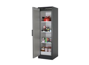 4054923229044 - asecos Feuerbeständiger Gefahrstoffschrank FM UL ULC Typ 90 1 Tür HxBxT 1953 x 599 x 615 mm grau grau