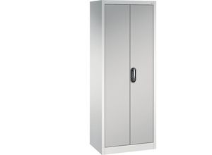 4056211021378 - ACURADO Universalschrank BxT 700 x 500 mm lichtgrau   weißaluminium