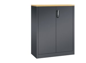 4025314161632 - ACURADO Akten-Sideboard 3 Ordnerhöhen HxBxT 1200 x 930 x 400 mm schwarzgrau   schwarzgrau