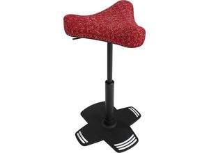 4014296952017 - Stehhilfe SITNESS FALCON mit ergonomisch geformtem Sattelsitz Bezug rot