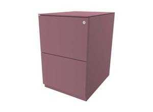 5020073836578 - BISLEY Rollcontainer Note™ mit 2 Hängeregistraturen HxB 652 x 420 mm mit Top pink