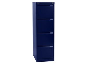 5020073503975 - BISLEY Hängeregistraturschrank 1-bahnig 4 Schübe DIN A4 oxfordblau