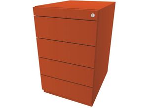 5020073804690 - BISLEY Standcontainer Note™ mit 4 Universalschubladen Tiefe 565 mm orange