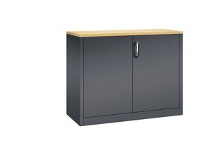 4055404481913 - ACURADO Akten-Sideboard 2 Ordnerhöhen HxBxT 1000 x 1200 x 500 mm schwarzgrau   schwarzgrau