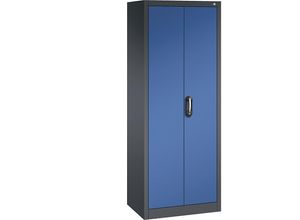 4055404464992 - ACURADO Universalschrank BxT 700 x 500 mm schwarzgrau   enzianblau