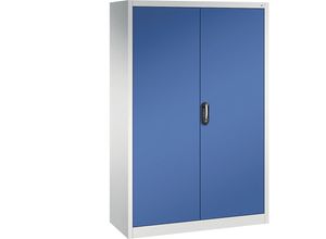 4025314091038 - ACURADO Universalschrank BxT 1200 x 500 mm lichtgrau   enzianblau