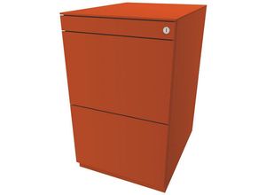 5020073804973 - BISLEY Standcontainer Note™ mit 2 Hängeregistraturen Höhe 704 - 737 mm mit Top orange