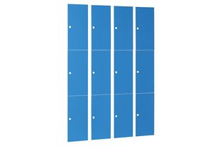 4250618206806 - Schließfachschrank 4 Abteile 12 Fächer Breite 1200 mm lichtblau