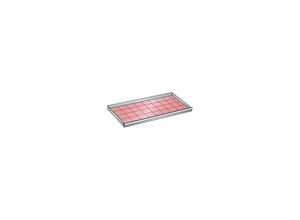 7612269059700 - LISTA Schublade für Schrank-BxT 1431 x 725 mm Traglast 75 kg Fronthöhe 75 mm lichtblau