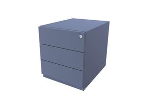 5020073806595 - BISLEY Rollcontainer Note™ mit 3 Universalschubladen HxBxT 495 x 420 x 565 mm mit Griffleiste blau