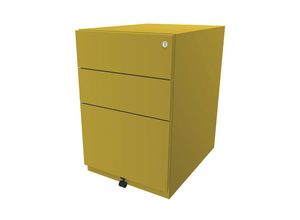 5020073742275 - BISLEY Rollcontainer Note™ mit 2 Universalschubladen 1 Hängeregistratur HxBxT 645 x 420 x 565 mm gelb