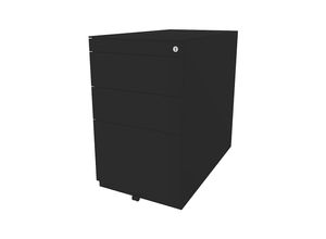 5020073834192 - BISLEY Standcontainer Note™ mit 2 Universalschubladen 1 Hängeregistratur mit Top Tiefe 775 mm schwarz