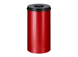 8713631001972 - Sicherheits-Papierkorb Stahl selbstlöschend Volumen 50 l HxØ 625 x 335 mm Korpus rot   Löschkopf schwarz