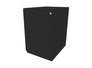 5020073797534 - BISLEY Rollcontainer Note™ mit 2 Hängeregistraturen HxB 652 x 420 mm mit Top schwarz