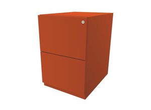 5020073776058 - BISLEY Rollcontainer Note™ mit 2 Hängeregistraturen HxB 645 x 420 mm orange