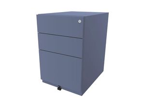 5020073720723 - BISLEY Rollcontainer Note™ mit 2 Universalschubladen 1 Hängeregistratur HxBxT 645 x 420 x 565 mm blau