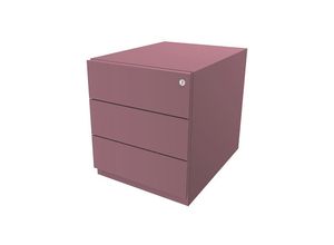 5020073811841 - BISLEY Rollcontainer Note™ mit 3 Universalschubladen HxBxT 495 x 420 x 565 mm mit Griffleiste pink