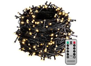 4251776921464 - monzana® Lichterkette 200 LED mit Fernbedienung 20m warm weiß