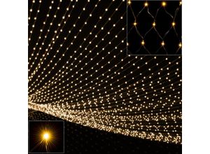 4251776921419 - monzana® Netzlichterkette 100 LED 120x120cm warmweiß